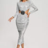 Long Sleeve Cutout Sequin Midi Dress 8 Long Sleeve Cutout Sequin Maxi Dress