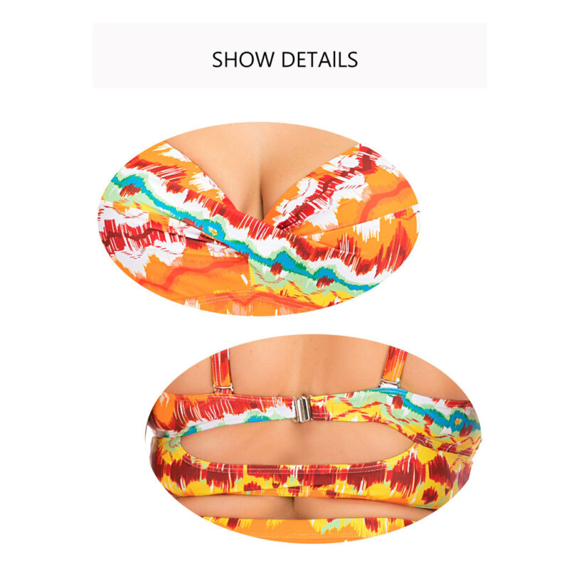 Sola Plus Size Vibrant Print Bikini Swimsuit Set