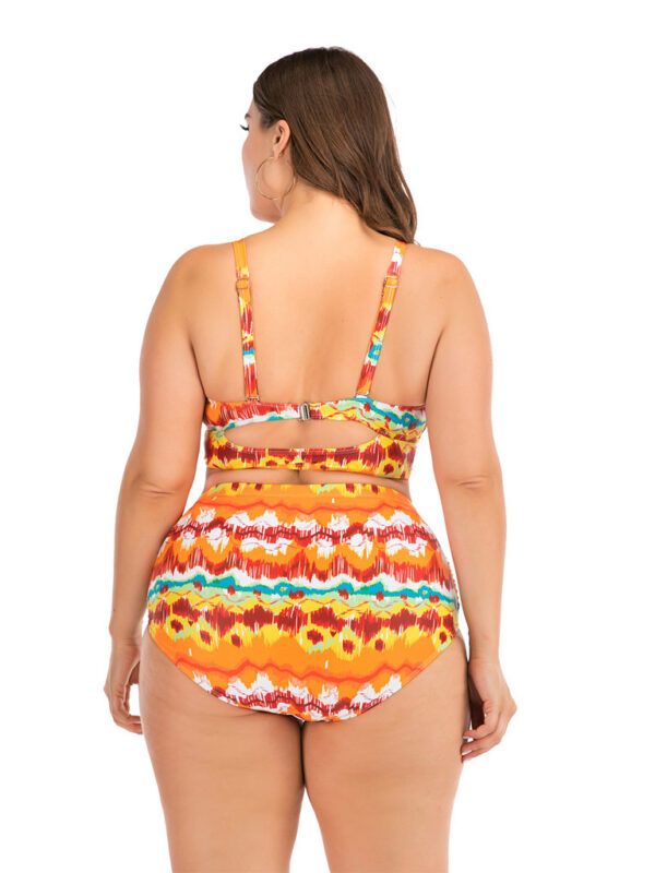 Sola Plus Size Vibrant Print Bikini Swimsuit Set