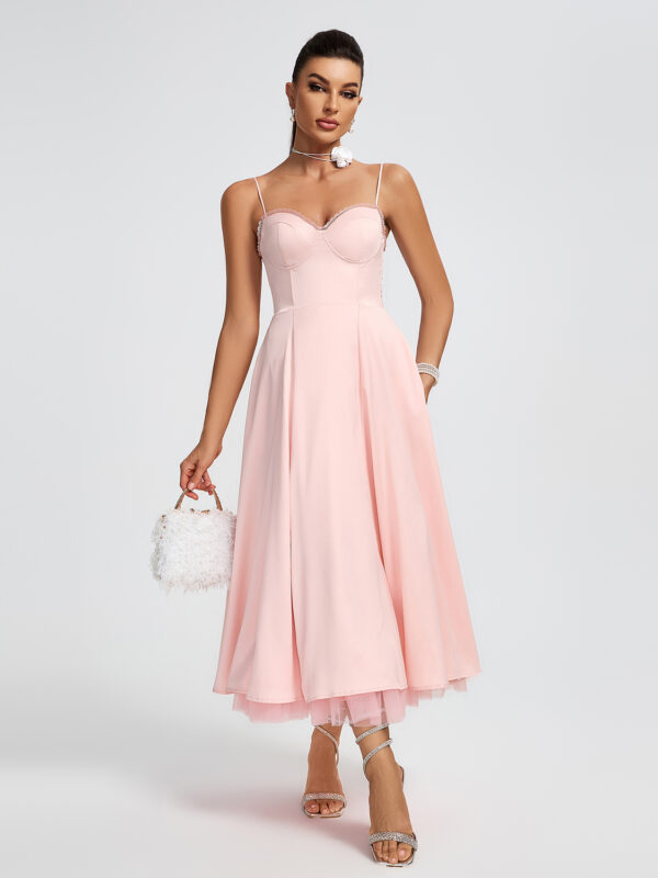 Gracy Open Back Midi Dress 3